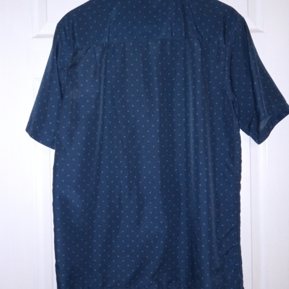 Men's M navy blue, short sleeved button-down - Picture 2 of 3
